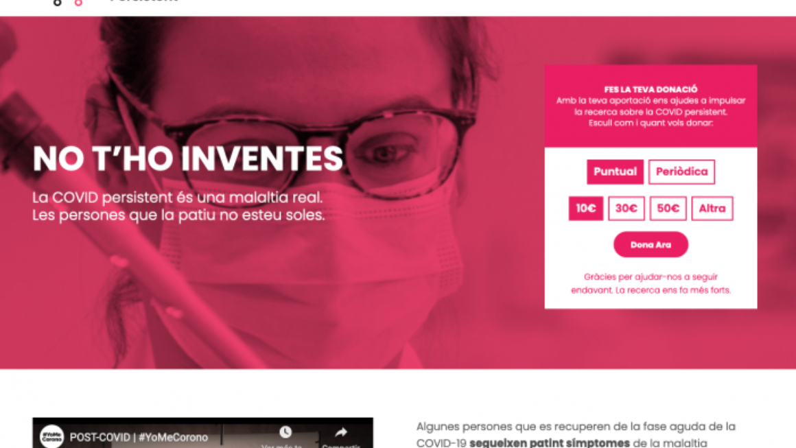 Neix “No t’ho inventes”, la campanya de conscienciació i captació de fons per a la recerca sobre la COVID persistent.