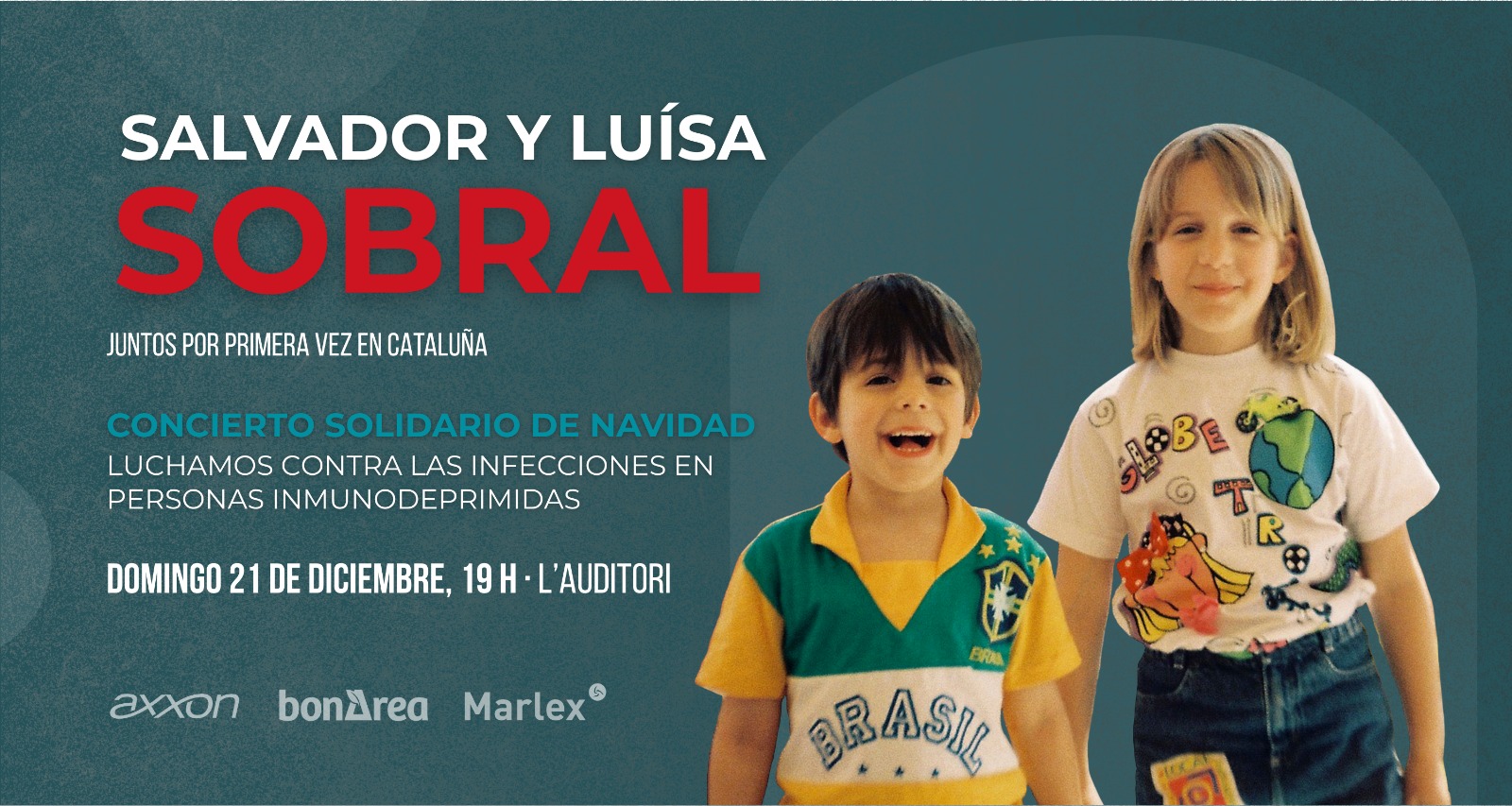 Salvador Sobral y Luísa Sobral seran los protagonistas del segundo Concierto Solidario de Navidad de la Fundación