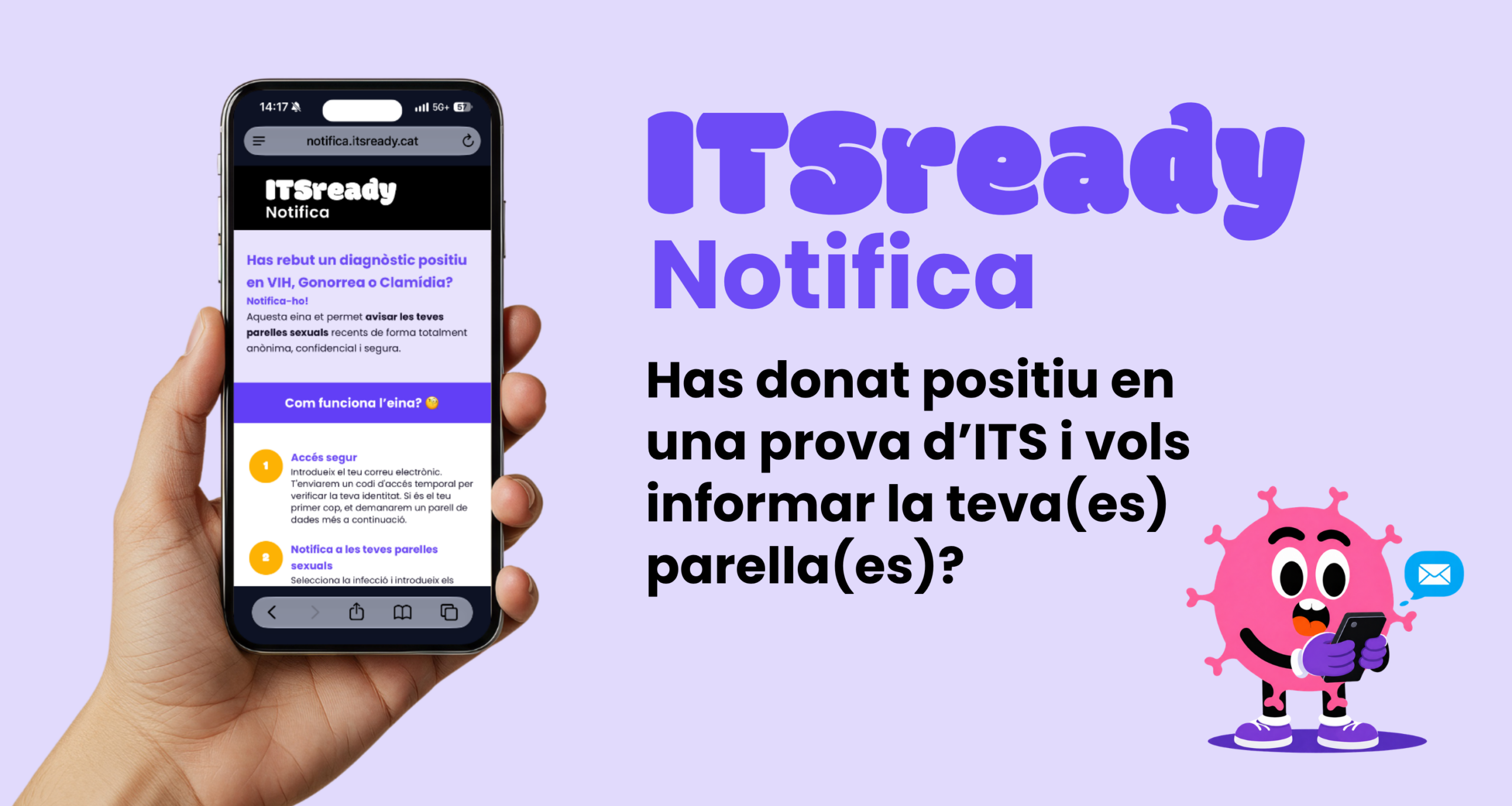 Com avisar algú si tinc una ITS: Notifica et permet fer-ho de manera anònima