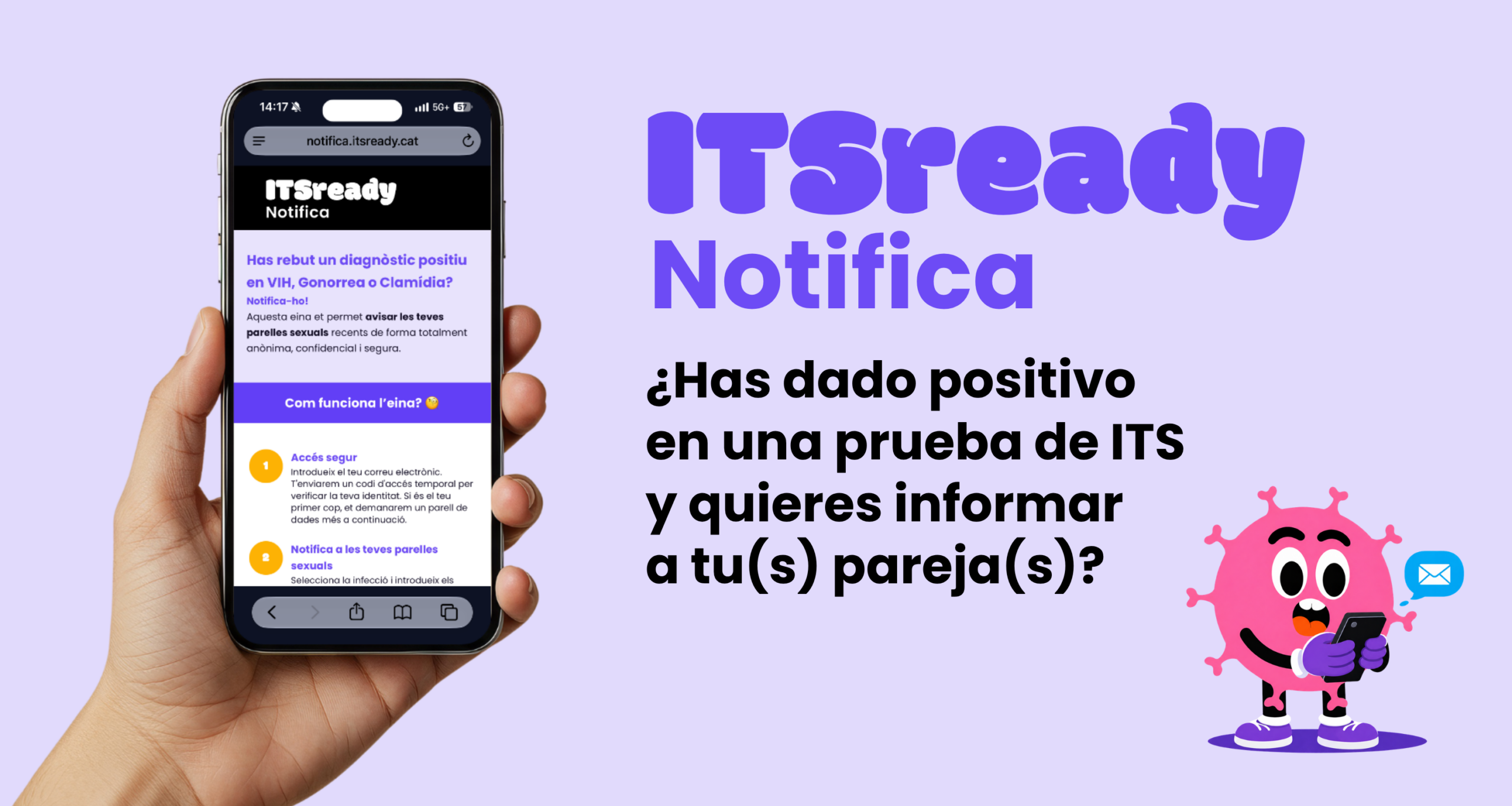 Cómo avisar a alguien si tengo una ITS: Notifica te permite hacerlo de forma anónima